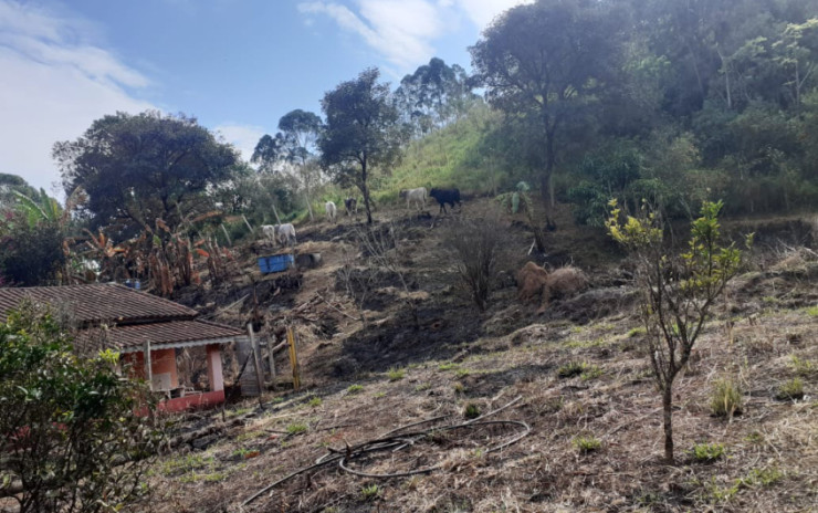 Chácara casa com 2 quartos com 2 lagos de peixes, córrego, 500 m do asfalto Itapeva - MG | código 715