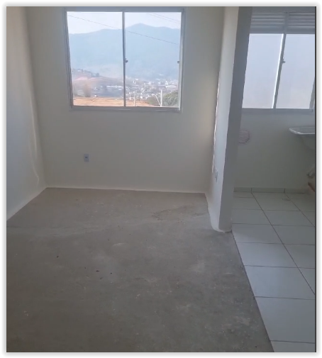 Apartamento com 2 dormitórios, sala e cozinha integrados, 1 banheiro em Extrema - MG Código 1129